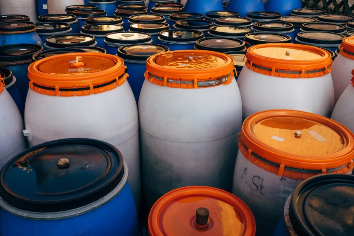 chemical barrels